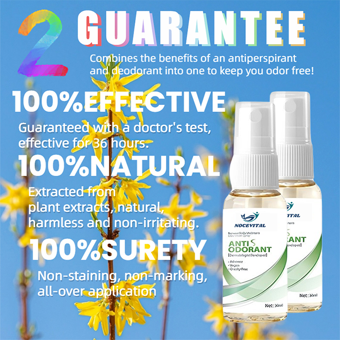 🔥🔥Deodorant and Antiperspirant Spray🍀🍀Natural plant extract as raw material😎😎No aluminum No baking soda