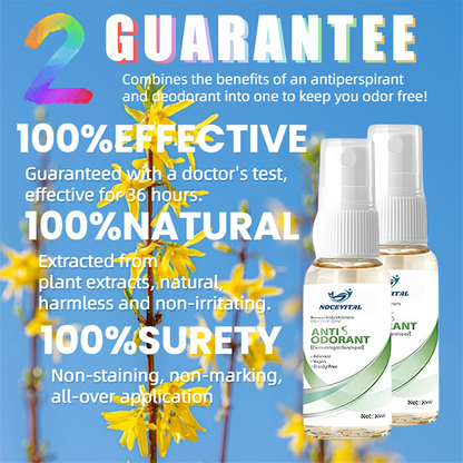 🔥🔥Deodorant and Antiperspirant Spray🍀🍀Natural plant extract as raw material😎😎No aluminum No baking soda