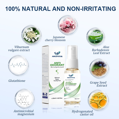 🔥🔥Deodorant and Antiperspirant Spray🍀🍀Natural plant extract as raw material😎😎No aluminum No baking soda